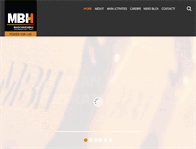 Tablet Screenshot of mbh.de